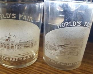 1893 World's Fair glasses