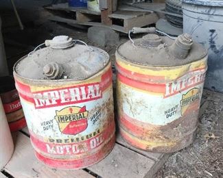Imperial Oil Cans.