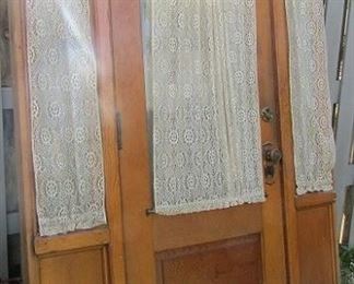 Vintage solid core front door