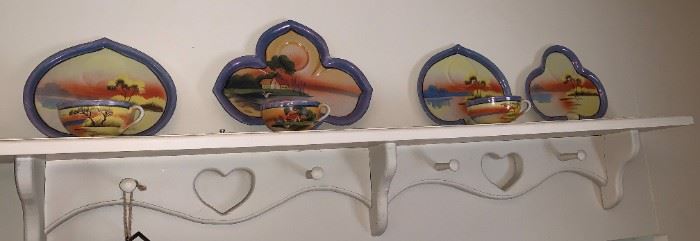 Wall Shelf, Asian Plates, Cups