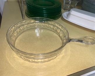 Clear Glass Skillet