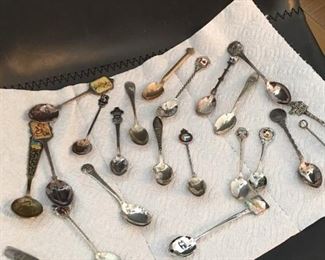 Vintage Souvenir Spoons (a few are sterling)