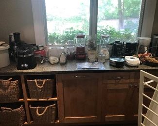 Lots of counter top appliances