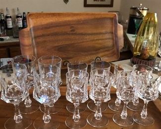 Very Old Beautiful Crystal stemware sets