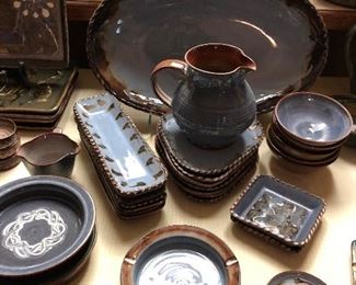Amazing selection of studio pottery almost every piece is signed