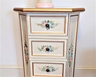 Hand Painted small 4 drawer chest