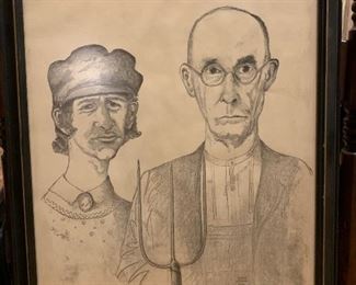 Pencil drawing by David Lettick