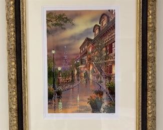 Eiffel Way lithograph by Shotwell 