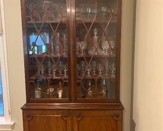 Antique china cabinets 45 W x 14 D x 84.5 H (2) 