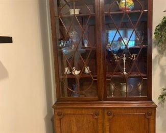 Antique china cabinets 45 W x 14 D x 84.5 H (2) 