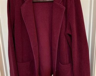 Lands End fleece blazer 10/12