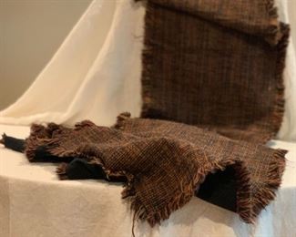 115 L x 15 W  Walden Black/Brown Crate & Barrel table runner