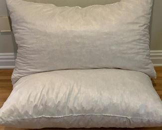 2 foam king size bolster pillows 