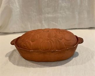 Clay pot used for slow cooking