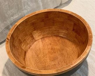 Wooden salad bowl