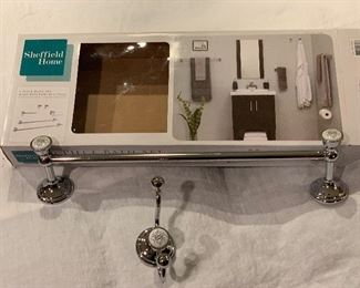 Sheffield Home Towel Bar and Towel hook - never used