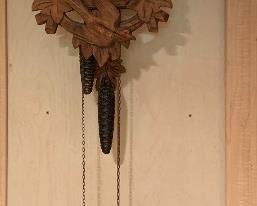 Swiss Cuckoo Clock  (one chain is stuck) 