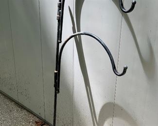 hooks, planter Hooks with deck attachment 