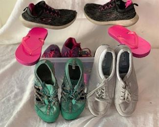 assorted girls shoes and sandals 