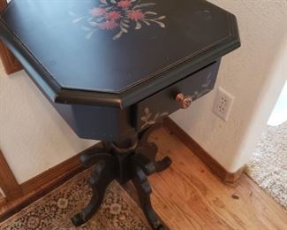 Handpainted Table with Drawer