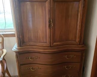 Beautiful Highboy Dresser...Drawers inside Cabinet