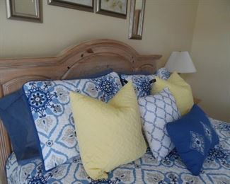 Queen size Bedroom set.  French Country style.  Head Board.