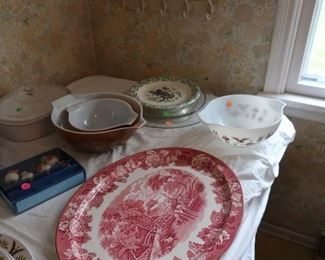 vintage pyrex,platter