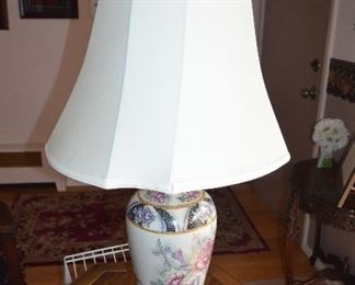 Asian Table Lamp 33"H