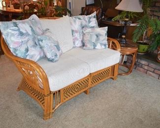 Cushions come off 6ft W x 27"D x x 34"H