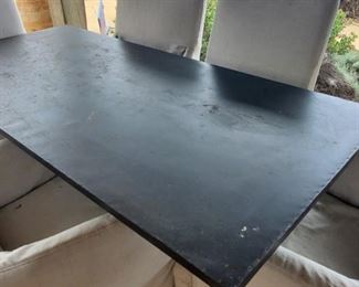 RESTORAION HARDWARE ALL  iron trestle table $490 AVAIL NOW (as is) 