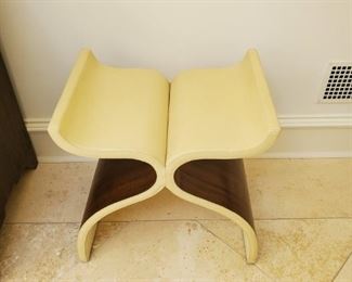 Celeb walnut and leather stools $1499 pair 