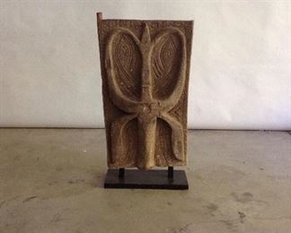 Antique hand carved teak panel 30x18x6
-$895