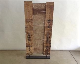 Antique hand painted Indonesian wooden panel 61x28
-$1,095