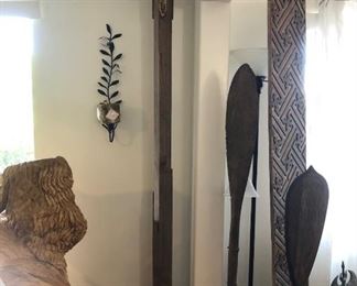 93” tall hand carved and painted porch pillar. Comes with 10” stand
-$495