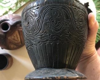 Antique hand carved bowl
-$80