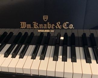 13. Wm. Knabe & Co. Black Lacquer Baby Grand Piano (57") IKMBG0206