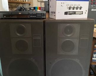 Technics Speakers / Portable DVD Player / Security Camera System /  Lava Lamps / Wall Decor 