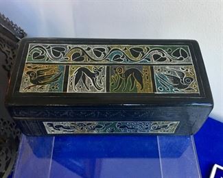 African Carved box