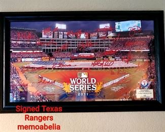 Signed Texas Rangers Memorabilia