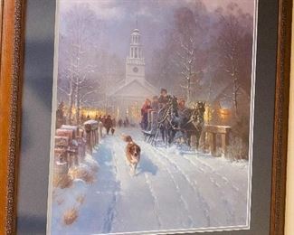 Framed G Harvey print