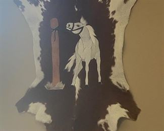 Cowhide with Embellishment