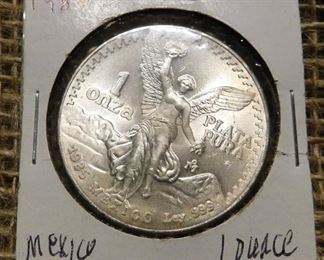 1985 Mexican Silver Libertad(1 Ounce Silver)