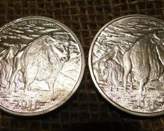 2 "The Hunter" One Ounce Silver Rounds