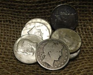 7 Silver Half Dollars