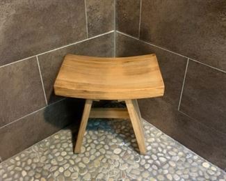 Teak Wood Shower Bench