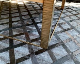 LEXINGTON LAUREL CANYON Silver Leaf Square Cocktail Table