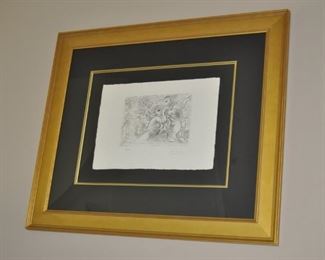 Picasso signed in the plate