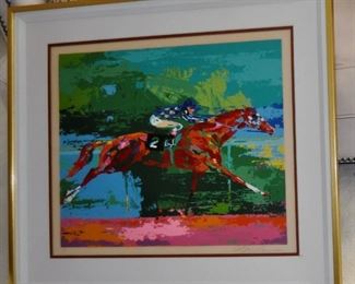 Secretariat signed Leroy Neiman,    Frame Ht:  30"  Width:  3 4"     --  AP  Serigraph