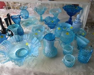 The blue glass section