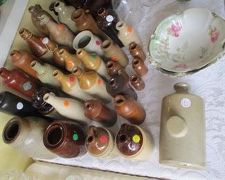 selection of stoneware crocks and bottles jugs.